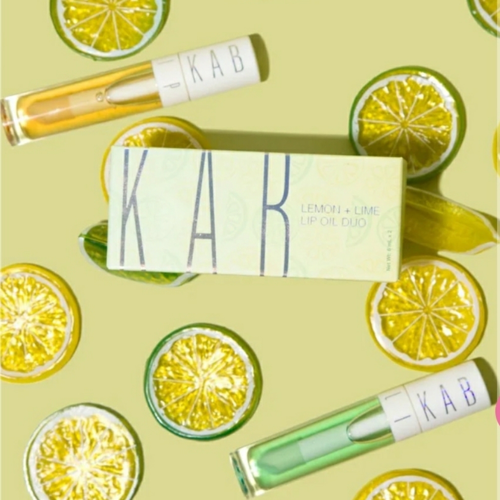 *NEW* KAB Cosmetics Lemon and Lime Lip Oil Duo